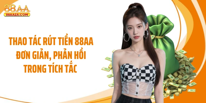 Thao tác rút tiền 88AA đơn giản, phản hồi trong tích tắc 
